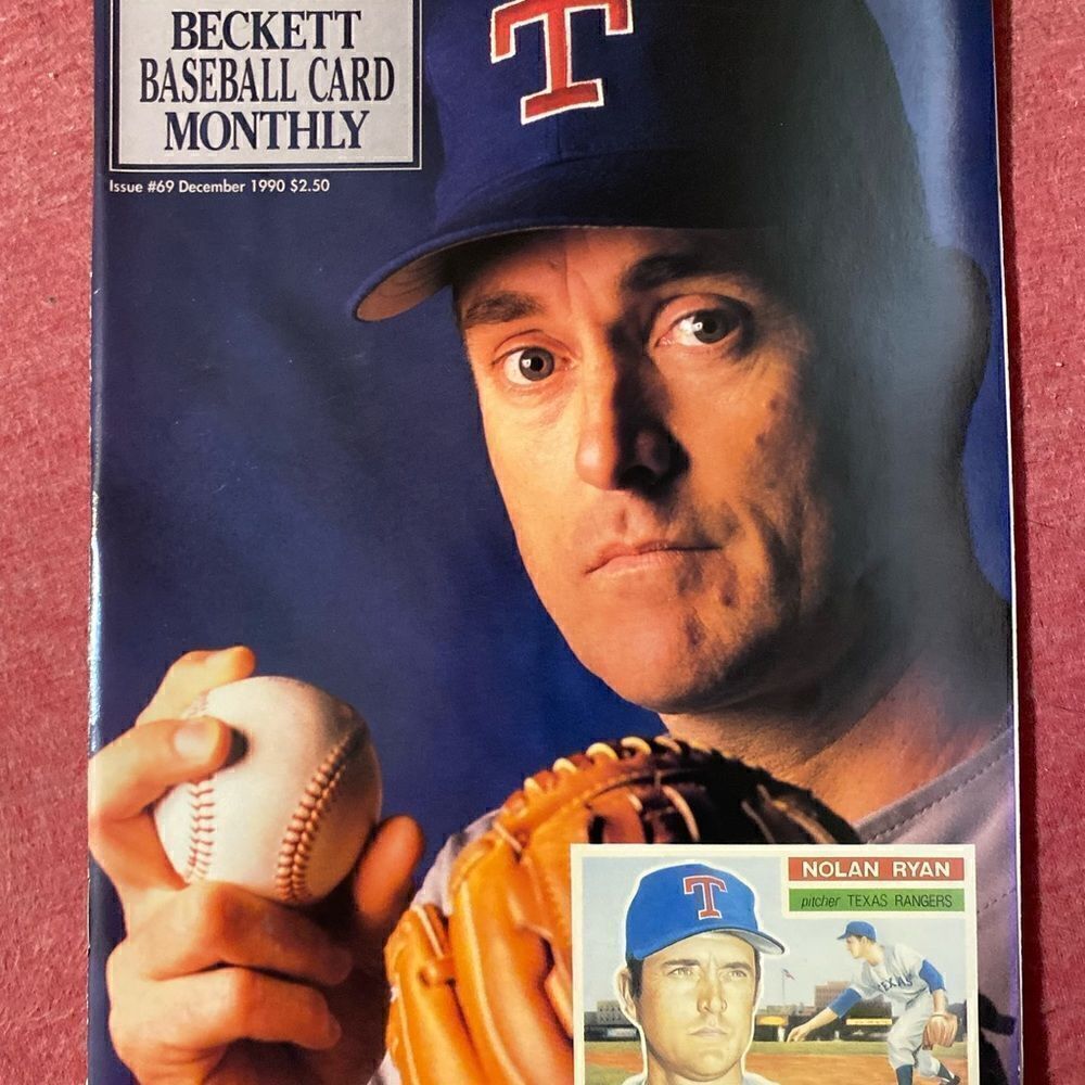 Vintage December 1990 issue 69 Nolan Ryan becketmagazine